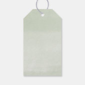 素朴冬の松の木の赤ん感謝していだシャワー ギフトタグ (裏面)