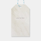 素朴冬の森の森の松のコーン結婚ズ ギフトタグ (裏面)