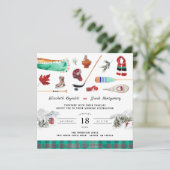 素朴冬山 |キャンピ結婚ング 招待状 (スタンド正面)