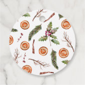 素朴冬男女兼用の赤ちゃんシャワー フェイバータグ (裏面)