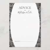 素朴冬 |木炭の結婚アドバイスカード アドバイスカード (正面)