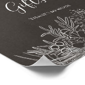 素朴冬 |木炭カードとギフトサイン ポスター (角)