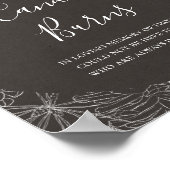 素朴冬 |炭このキャンドルは燃え結婚る ポスター (角)