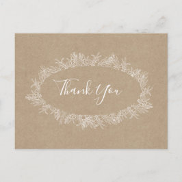 素朴冬 | Kraftありがとうはがき ポストカード