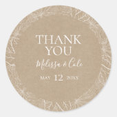 素朴冬 | Kraftお気に入りステッカー ラウンドシール (正面)