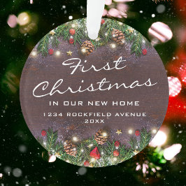 素朴初めてのクリスマスニューホーム オーナメント