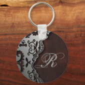 素朴初期のな西カントリーペイズリーパターン キーホルダー (正面)