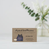 素朴初期のサルトボックスハウス&シープカントリーバス 名刺 (スタンド正面)