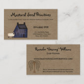 素朴初期のサルトボックスハウス&シープカントリー 名刺 (正面/裏面)