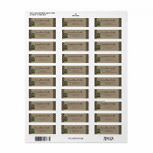 素朴初期のCandle Checked Countryラベル ラベル (フルシート)