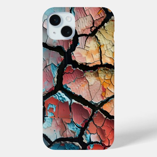 素朴割れ絵を描デザイン Case-Mate iPhoneケース (裏面)