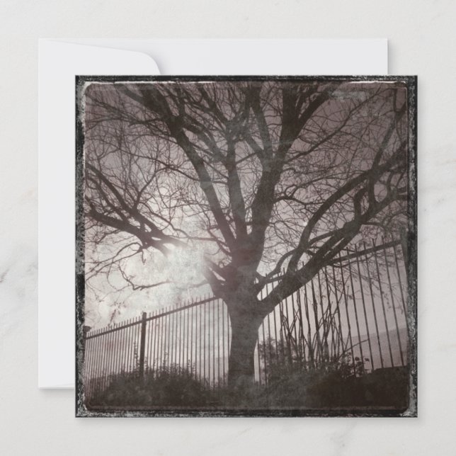 素朴動揺してツリーのシルエットグランジ (正面)