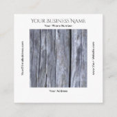 素朴動揺して木内意匠グランジ スクエア名刺 (裏面)