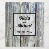 素朴動揺して木 ワインラベル (シングルラベル)