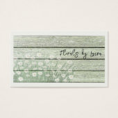 素朴動揺してGreen Woodフローラ名刺 (正面)