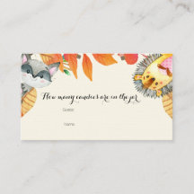 . .素朴動物の瓶に入ったお菓子の数