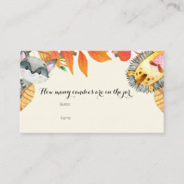 . .素朴動物の瓶に入ったお菓子の数 エンクロージャーカード