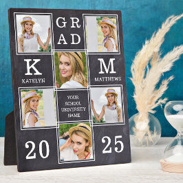 素朴卒業カスタムユニーク6写真卒業 フォトプラーク