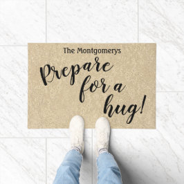 素朴名前をカスタムするがハグ歓迎の準備をする ドアマット