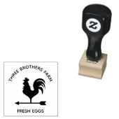素朴名前をカスタムする事業農パーソナライズされた卵 ラバースタンプ (押印)