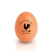 素朴名前をカスタムする事業農パーソナライズされた卵 ラバースタンプ