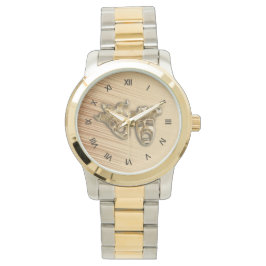 素朴喜劇と悲劇の劇場用仮面 腕時計