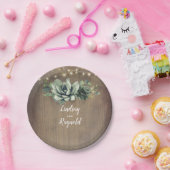 素朴国は青葉を吸結婚う ペーパープレート (パーティー)