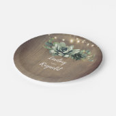 素朴国は青葉を吸結婚う ペーパープレート (アングル)