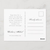 素朴国感謝してい式の写真 ポストカード (裏面)