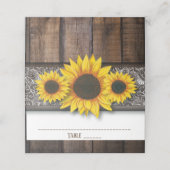 素朴国産ひま結婚花のテーブル座席表 プレイスカード (外部開封)