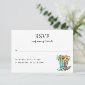 素朴国産ひま結婚花の応答カード 出欠カード (スタンド正面)