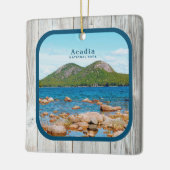 素朴国立公園カスタム写真 セラミックオーナメント (左)