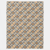 素朴地中海の毛布の温自然調 フリースブランケット (正面)