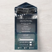 素朴夕べスカイメイソンジャールライツ結婚ズ オールインワン招待状 (内側)