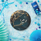 素朴夕べツリーライツスターリーナイト結婚ズ ペーパープレート (パーティー)