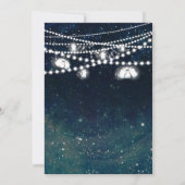 素朴夕べナイトスカイメイソンジャールライツ結婚ズ 招待状 (裏面)