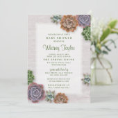 素朴多肉乳児 招待状 (スタンド正面)