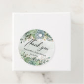 素朴多肉植物の赤ちゃんシャワーメッセージカード フェイバータグ (インサイチュ)