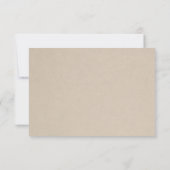 素朴多肉結婚式RSVPカード 出欠カード (裏面)