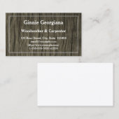 素朴大工、木工、木気に屋 名刺 (正面/裏面)