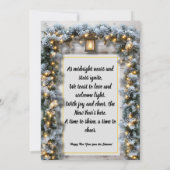 素朴大晦日パーティの招待状 招待状 (裏面)