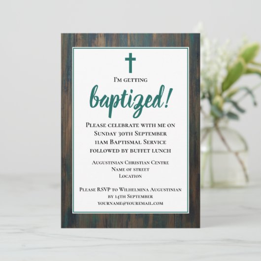 素朴大洗礼 招待状 (スタンド正面)