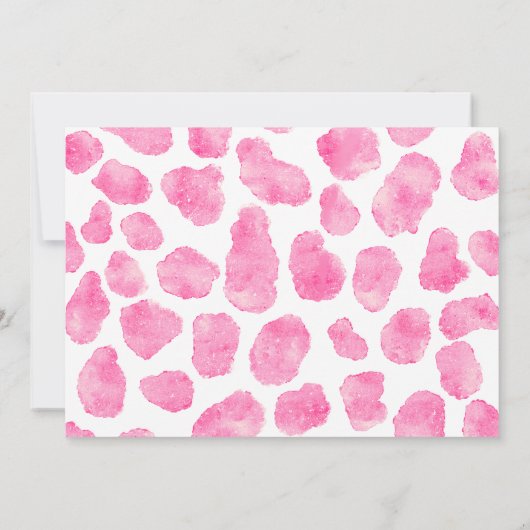 素朴女性のカーボーイウェスタン写真最初のロデオ誕生日 招待状 (裏面)