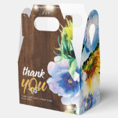 素朴女性のカーボーイフローラ列ラパーソナライズされたイト フェイバーボックス (オープン)