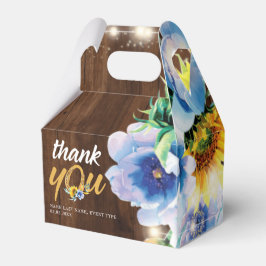 素朴女性のカーボーイフローラ列ラパーソナライズされたイト フェイバーボックス