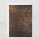 素朴女性のカーボーイブーツと泡状ブライダルシャワー 招待状 (裏面)