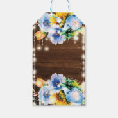 素朴女性のカーボーイブートフローラありがとう ギフトタグ (裏面)