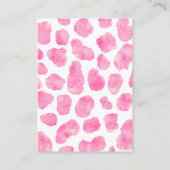 素朴女性のカーボーイ西部牛ベビーおむつラッフル エンクロージャーカード (裏面)