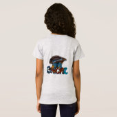 素朴女性のカーボーイ Tシャツ (裏面フル)