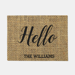 素朴姓（こんにちは） ドアマット